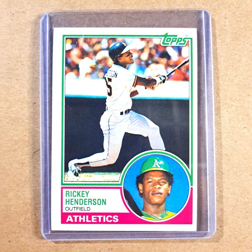 1983 Topps #180 Rickey Henderson Baseball Card